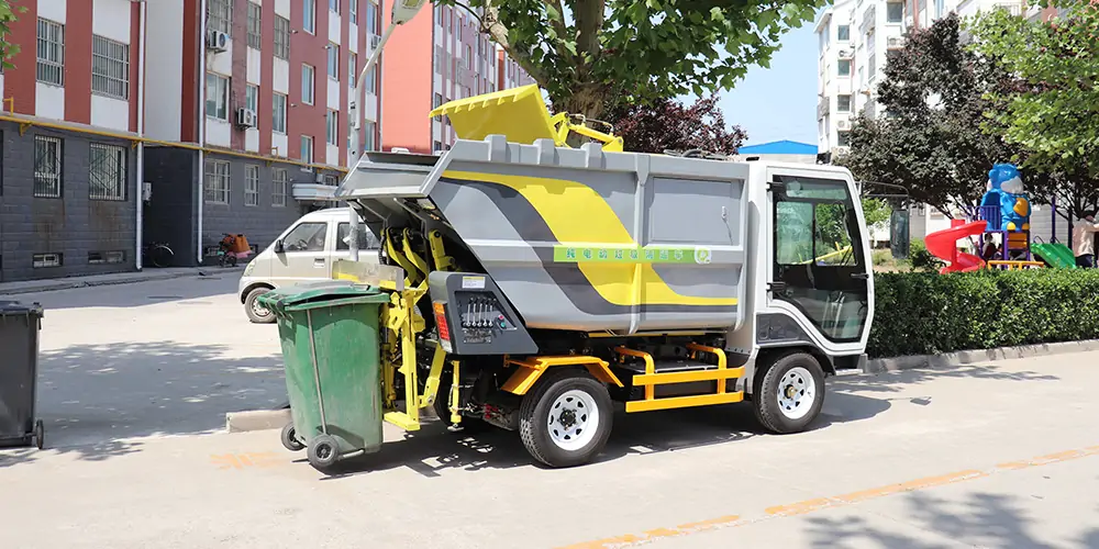 垃圾車_后裝式垃圾車_掛桶垃圾車_，小型垃圾車