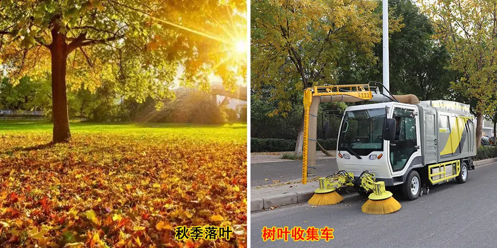 純電動(dòng)樹葉收集車_多功能樹葉收集車_吸樹葉的機(jī)器_掃樹葉神器